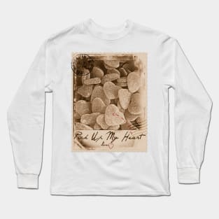 Pick Up My Heart (Sepia) Long Sleeve T-Shirt